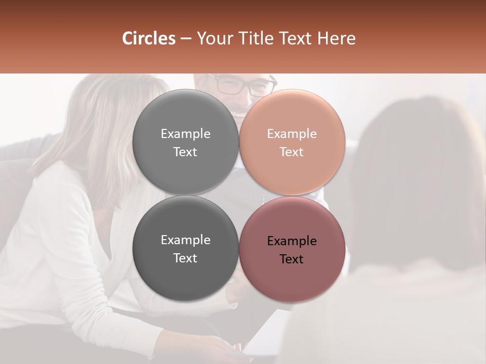 A Man And Woman Sitting On A Couch Talking To Each Other PowerPoint Template