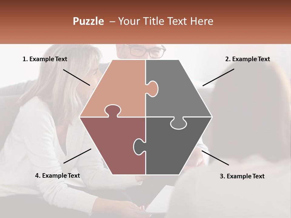 A Man And Woman Sitting On A Couch Talking To Each Other PowerPoint Template