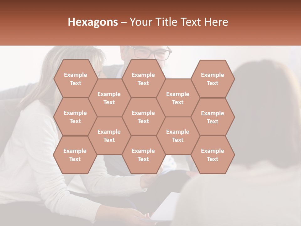 A Man And Woman Sitting On A Couch Talking To Each Other PowerPoint Template