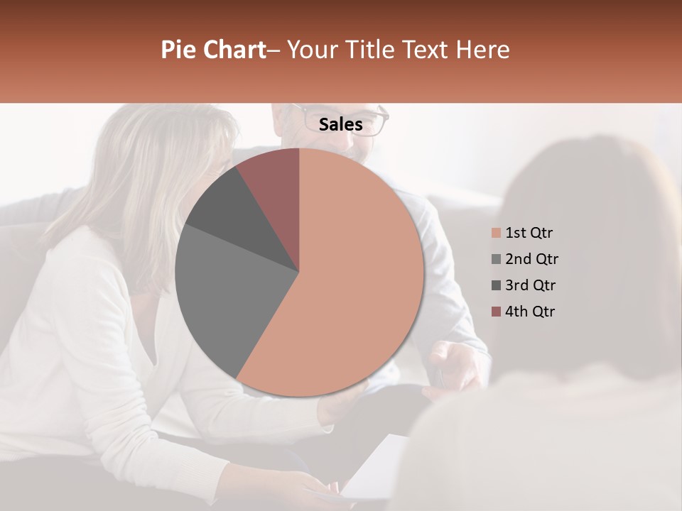 A Man And Woman Sitting On A Couch Talking To Each Other PowerPoint Template
