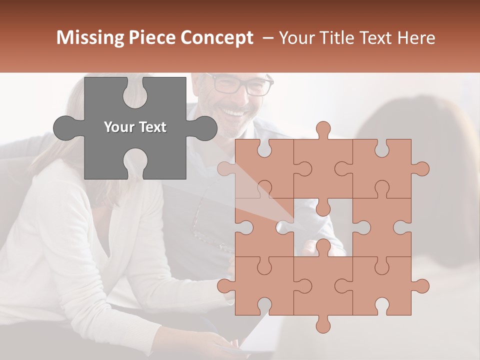 A Man And Woman Sitting On A Couch Talking To Each Other PowerPoint Template