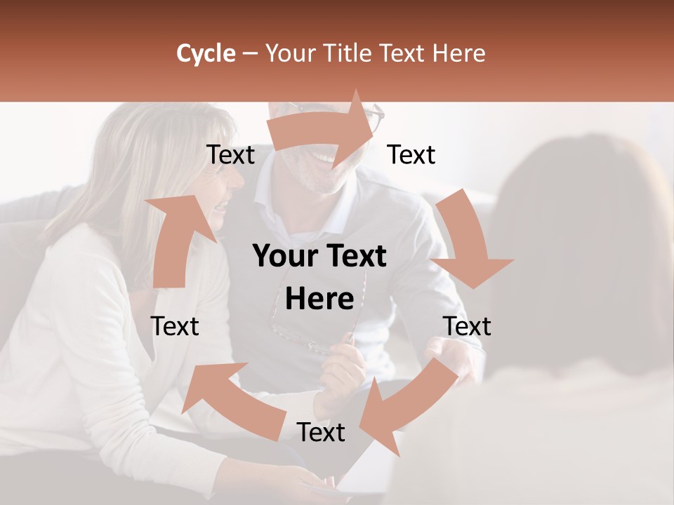 A Man And Woman Sitting On A Couch Talking To Each Other PowerPoint Template