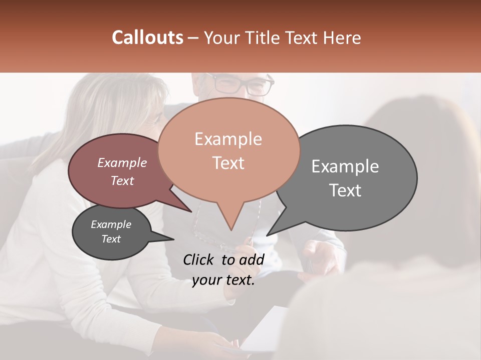 A Man And Woman Sitting On A Couch Talking To Each Other PowerPoint Template