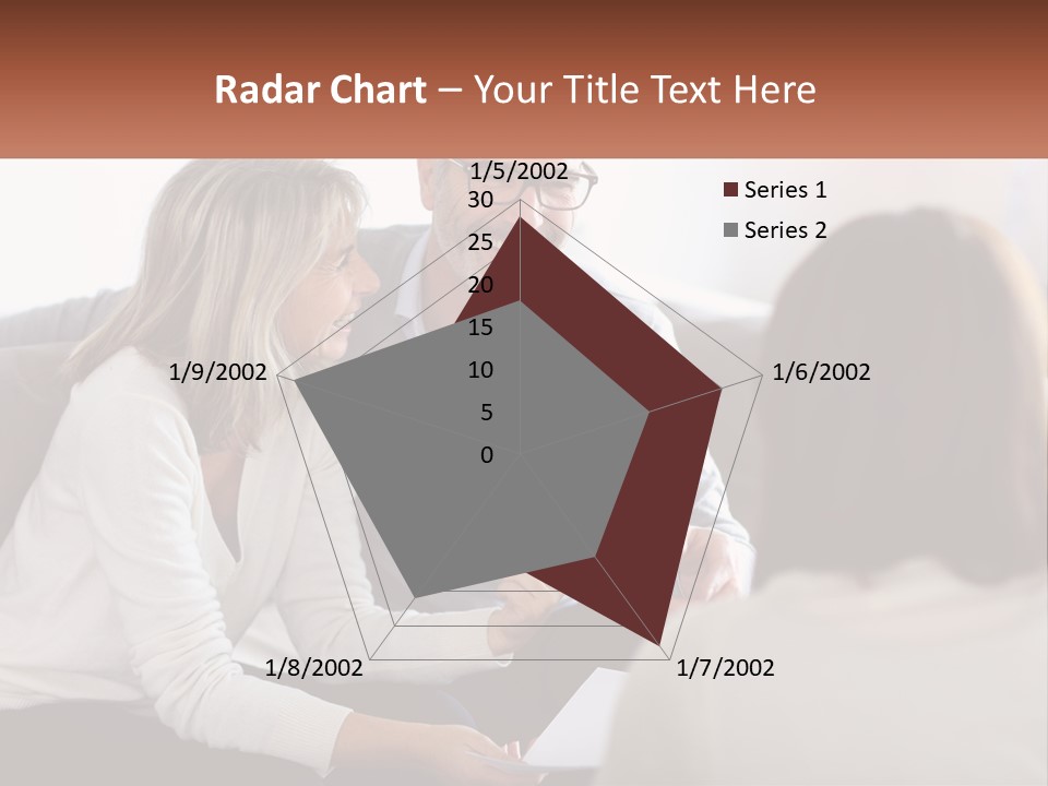 A Man And Woman Sitting On A Couch Talking To Each Other PowerPoint Template
