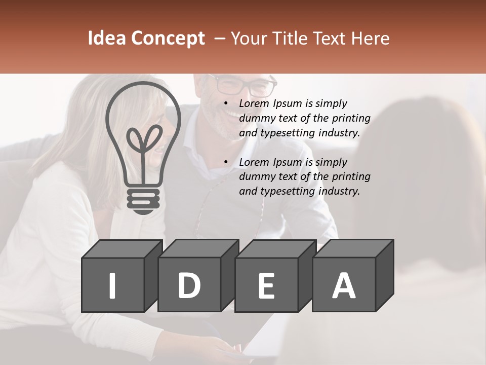 A Man And Woman Sitting On A Couch Talking To Each Other PowerPoint Template