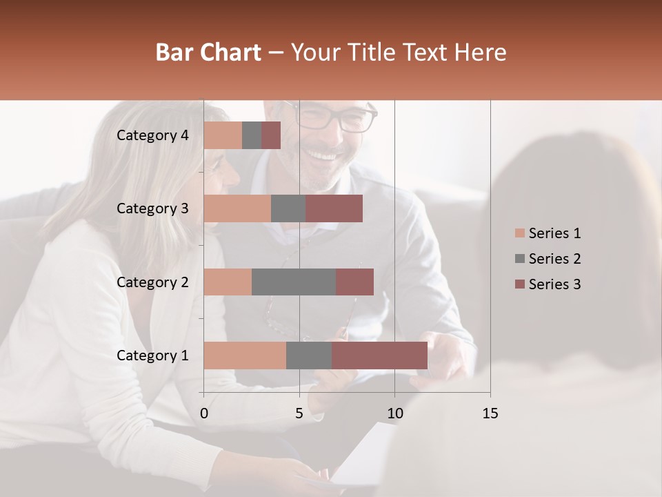 A Man And Woman Sitting On A Couch Talking To Each Other PowerPoint Template