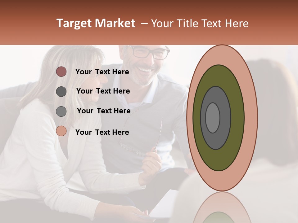 A Man And Woman Sitting On A Couch Talking To Each Other PowerPoint Template