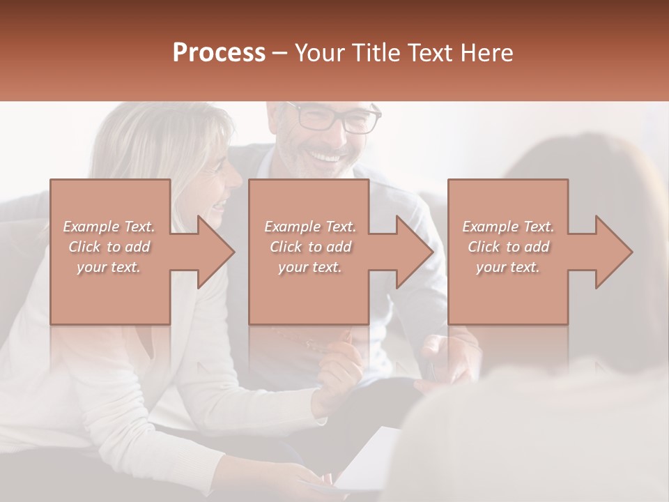 A Man And Woman Sitting On A Couch Talking To Each Other PowerPoint Template
