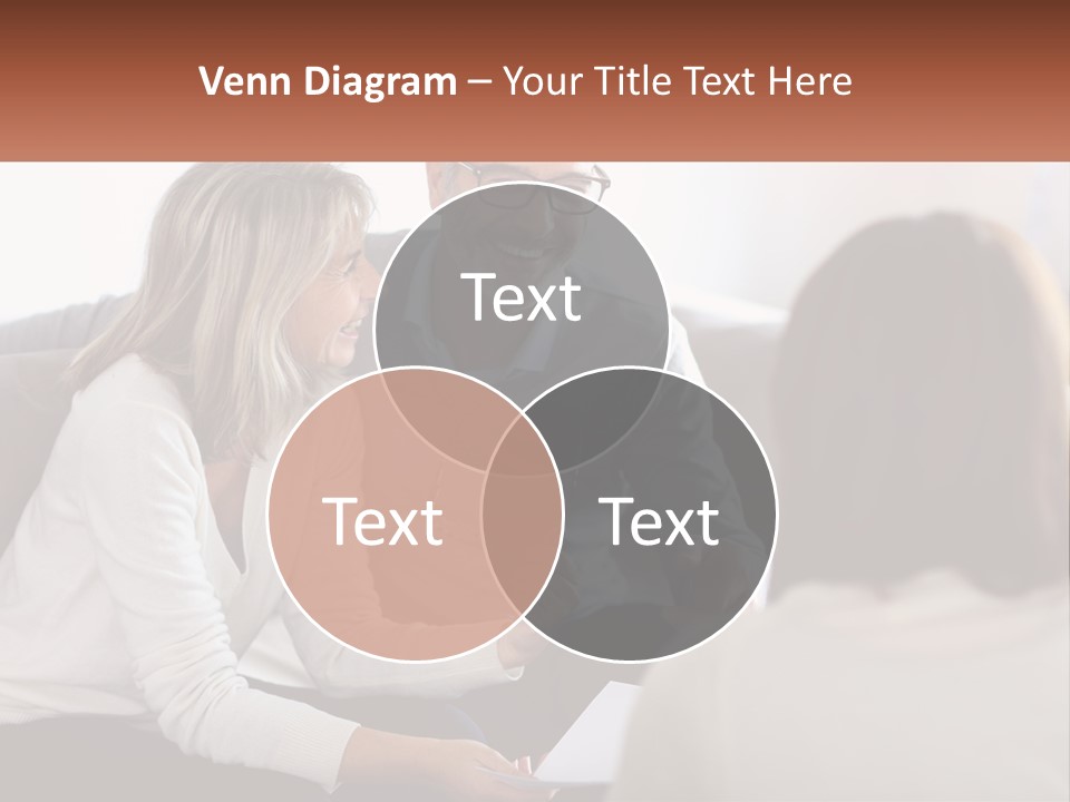 A Man And Woman Sitting On A Couch Talking To Each Other PowerPoint Template