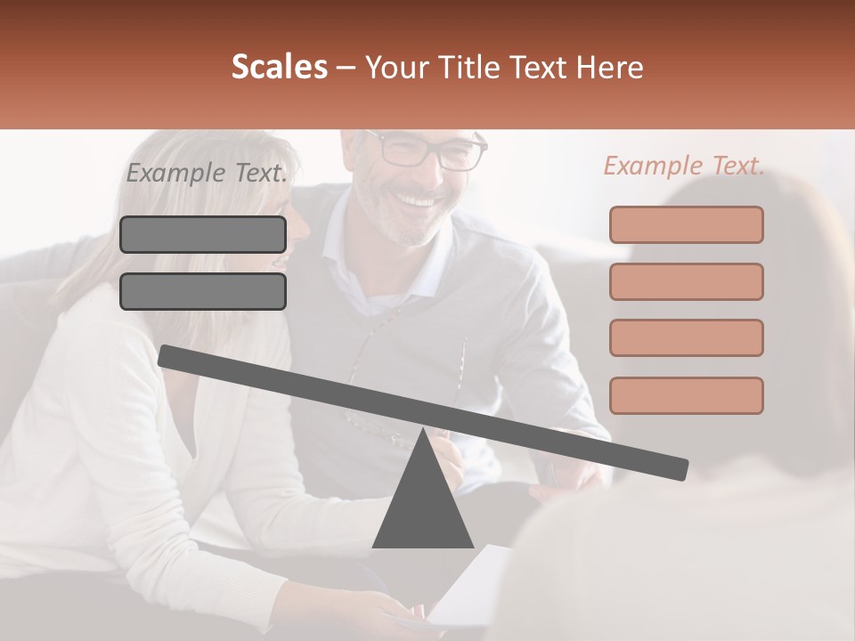 A Man And Woman Sitting On A Couch Talking To Each Other PowerPoint Template