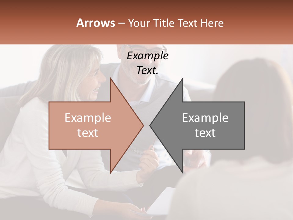 A Man And Woman Sitting On A Couch Talking To Each Other PowerPoint Template