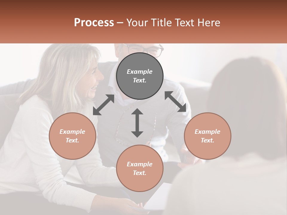 A Man And Woman Sitting On A Couch Talking To Each Other PowerPoint Template