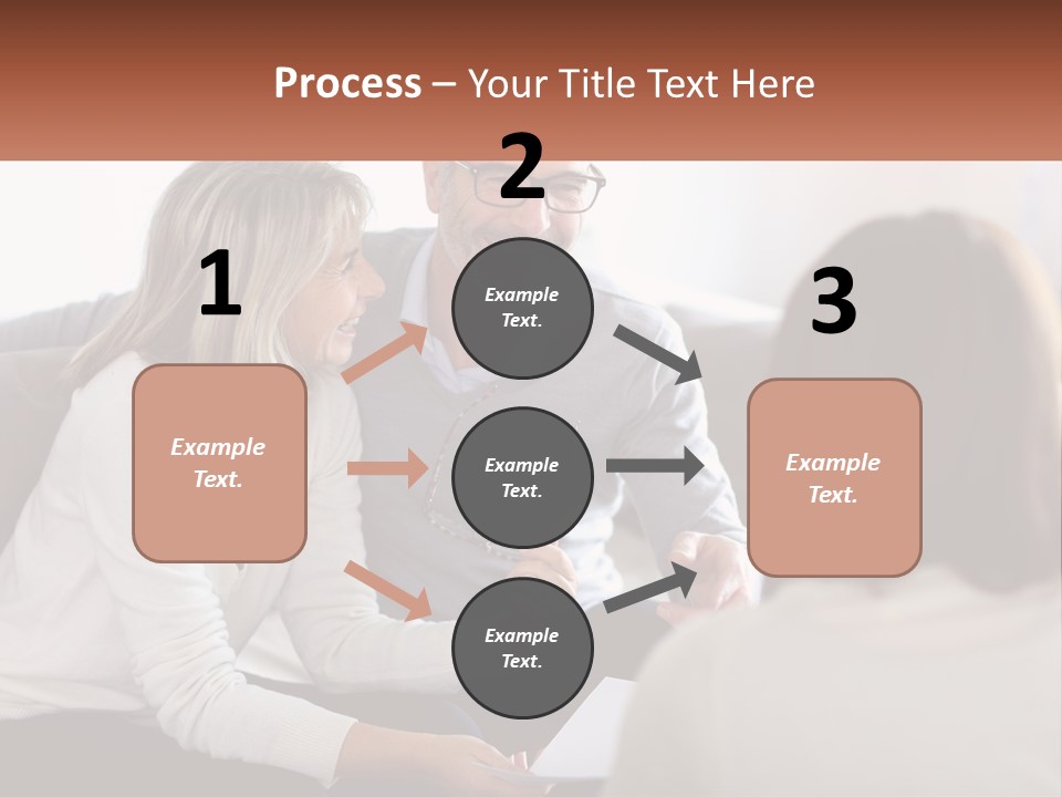 A Man And Woman Sitting On A Couch Talking To Each Other PowerPoint Template