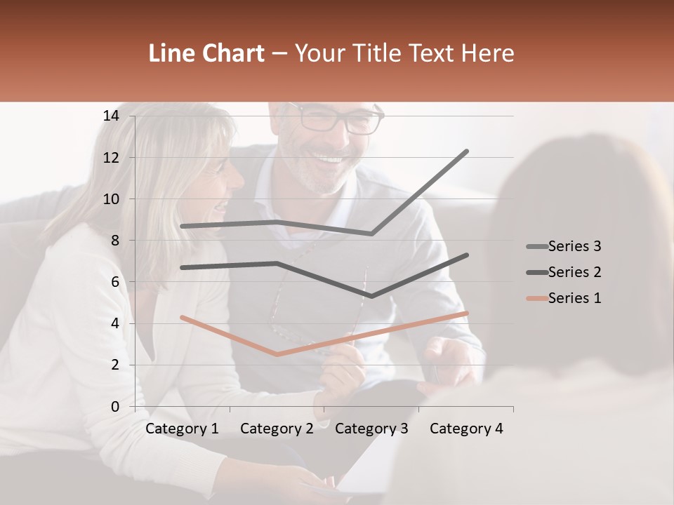 A Man And Woman Sitting On A Couch Talking To Each Other PowerPoint Template