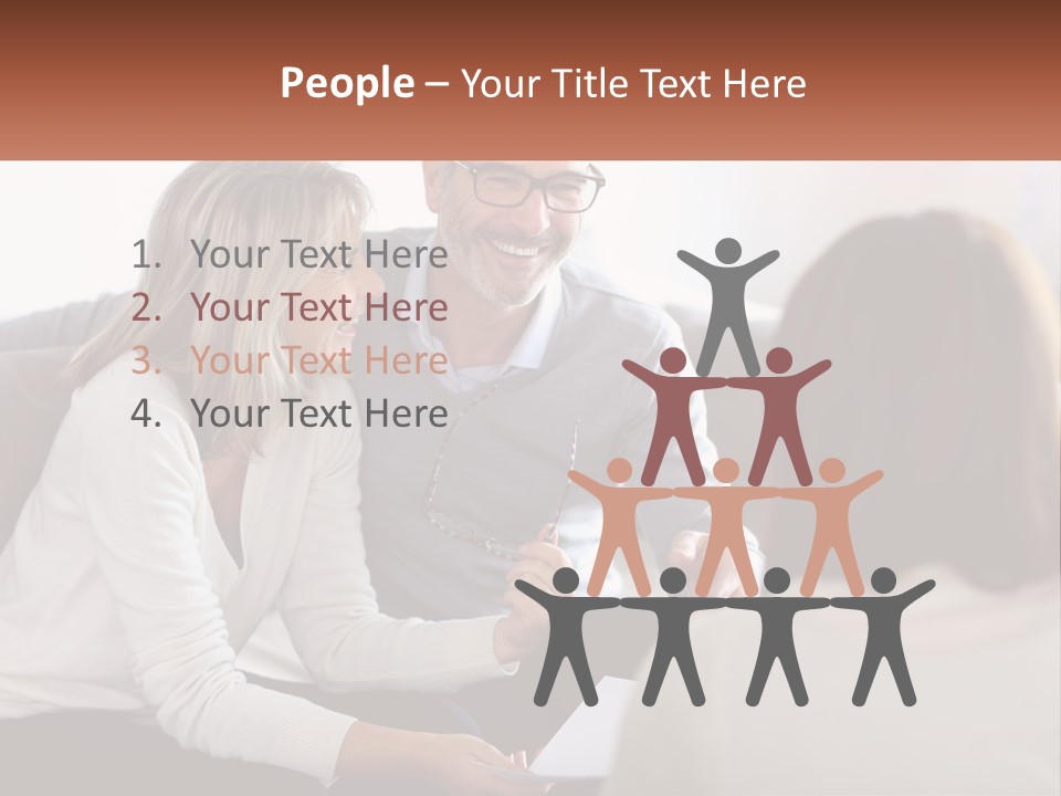 A Man And Woman Sitting On A Couch Talking To Each Other PowerPoint Template