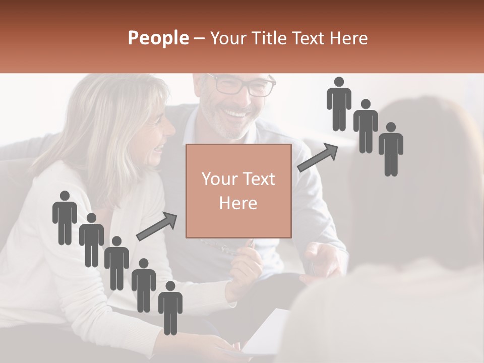 A Man And Woman Sitting On A Couch Talking To Each Other PowerPoint Template