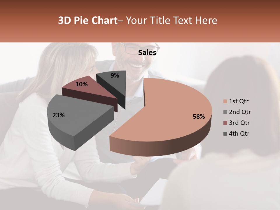 A Man And Woman Sitting On A Couch Talking To Each Other PowerPoint Template