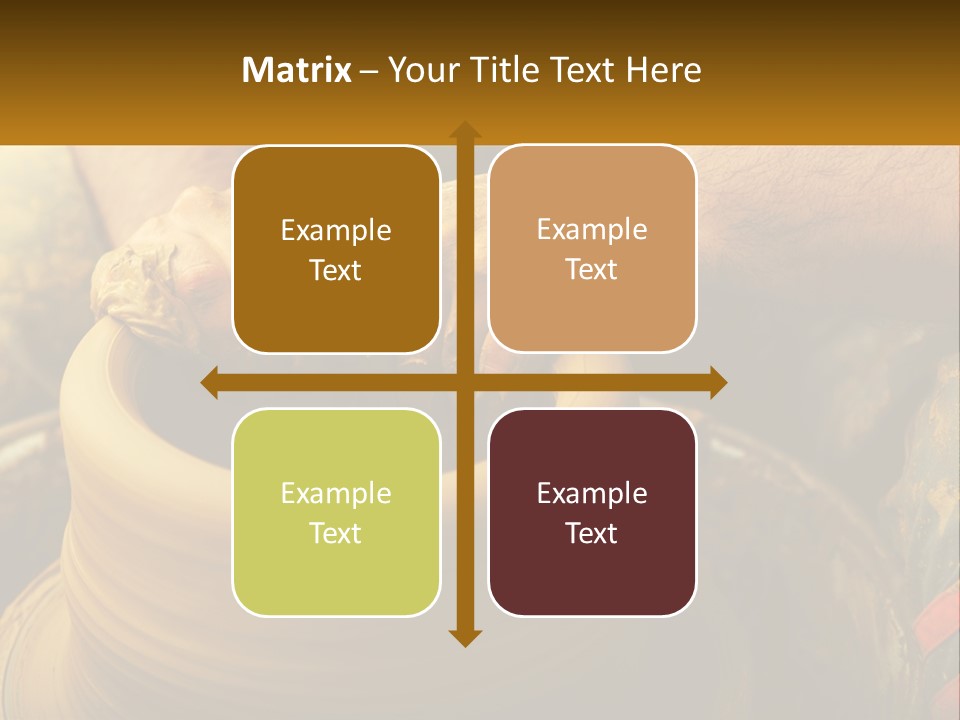 A Man Is Making A Pot On A Potter's Wheel PowerPoint Template