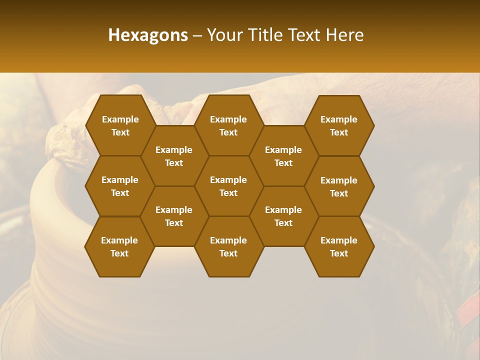 A Man Is Making A Pot On A Potter's Wheel PowerPoint Template