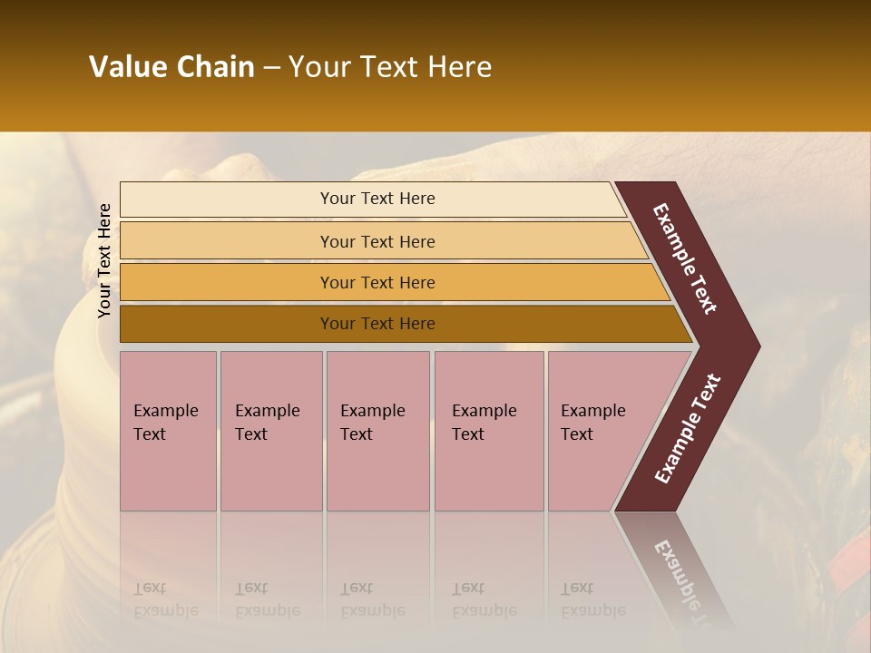 A Man Is Making A Pot On A Potter's Wheel PowerPoint Template