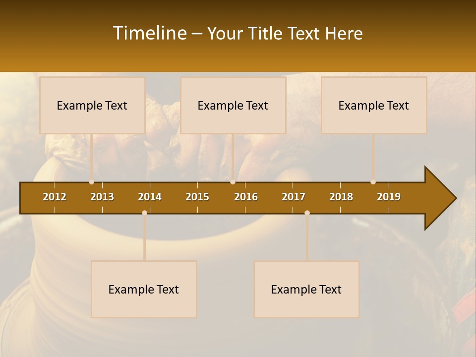 A Man Is Making A Pot On A Potter's Wheel PowerPoint Template