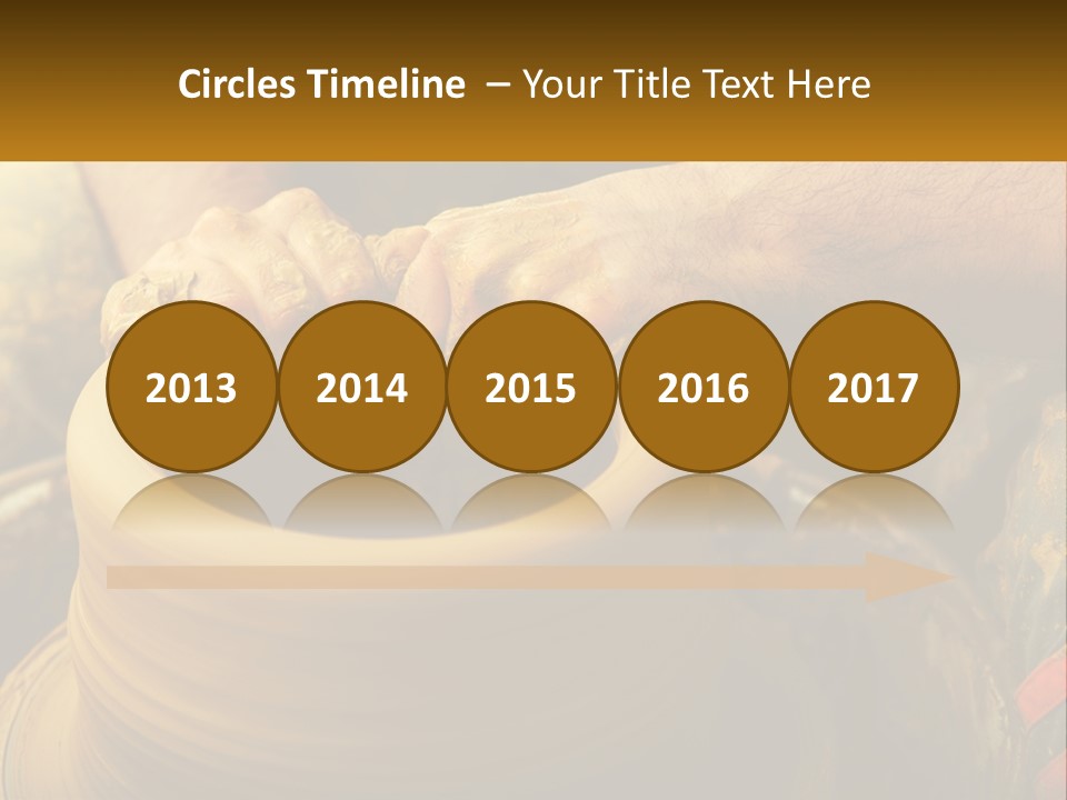 A Man Is Making A Pot On A Potter's Wheel PowerPoint Template