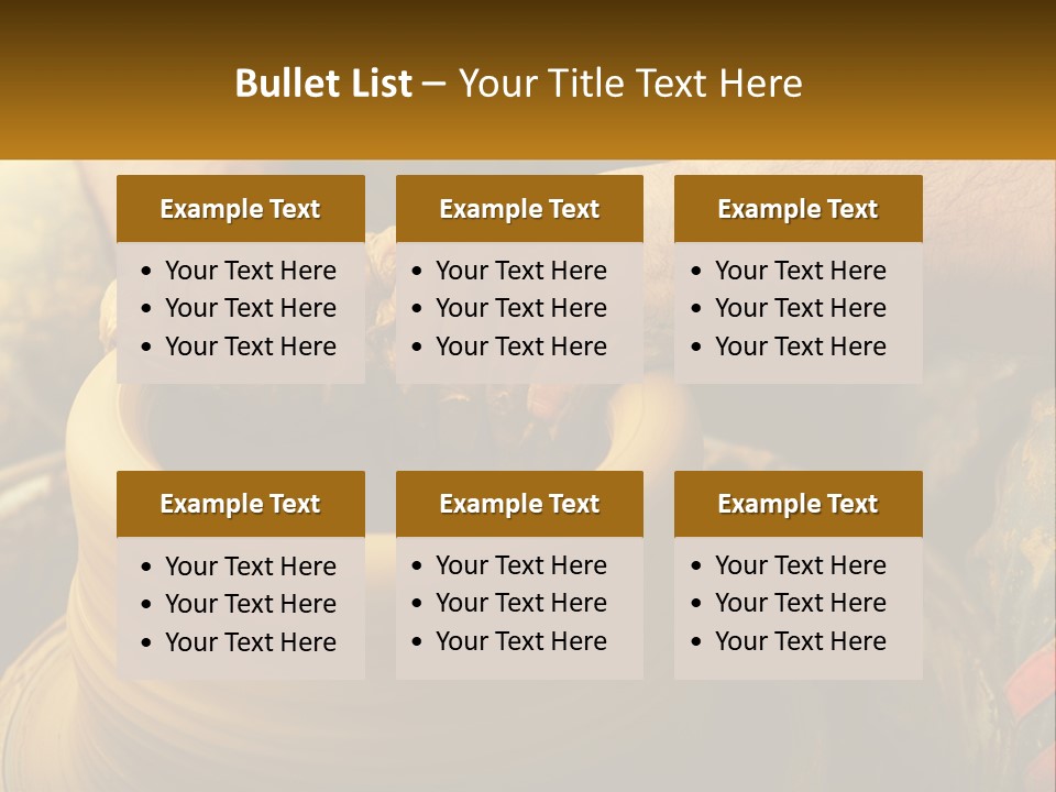 A Man Is Making A Pot On A Potter's Wheel PowerPoint Template