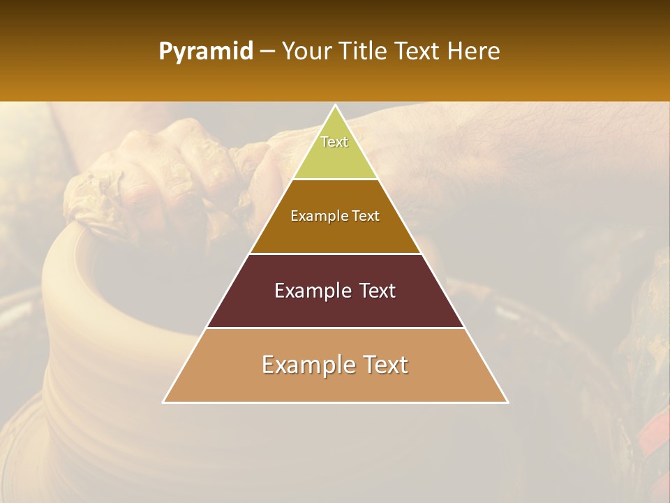 A Man Is Making A Pot On A Potter's Wheel PowerPoint Template