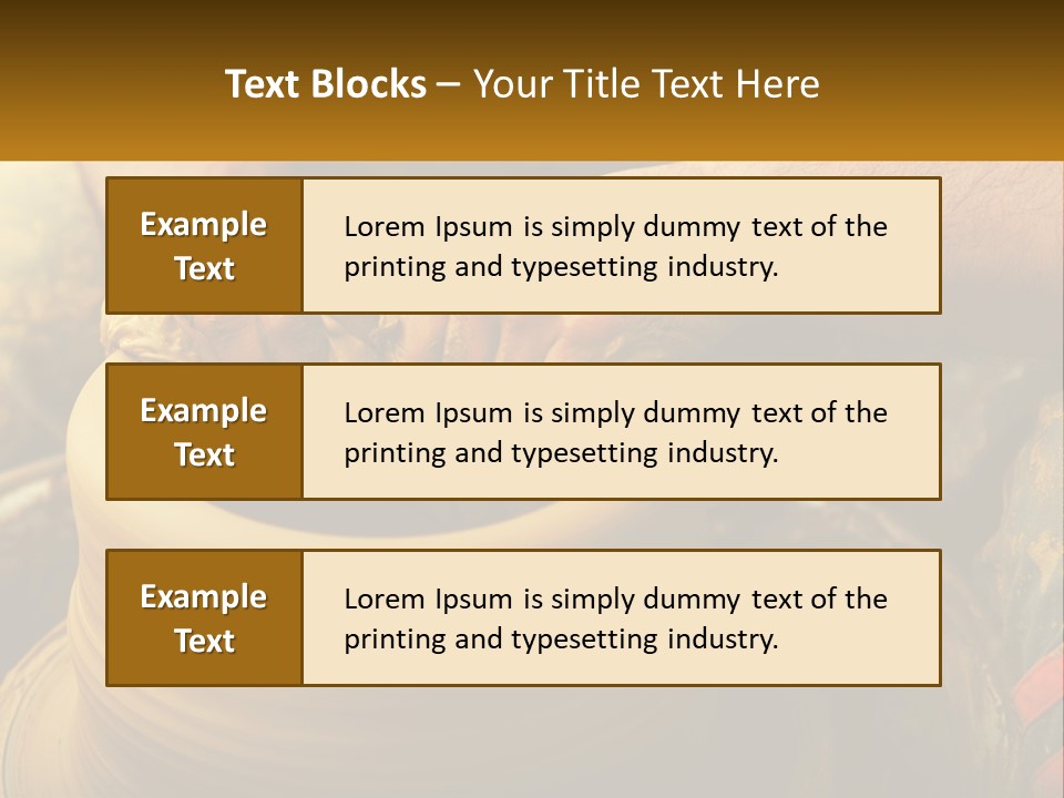 A Man Is Making A Pot On A Potter's Wheel PowerPoint Template