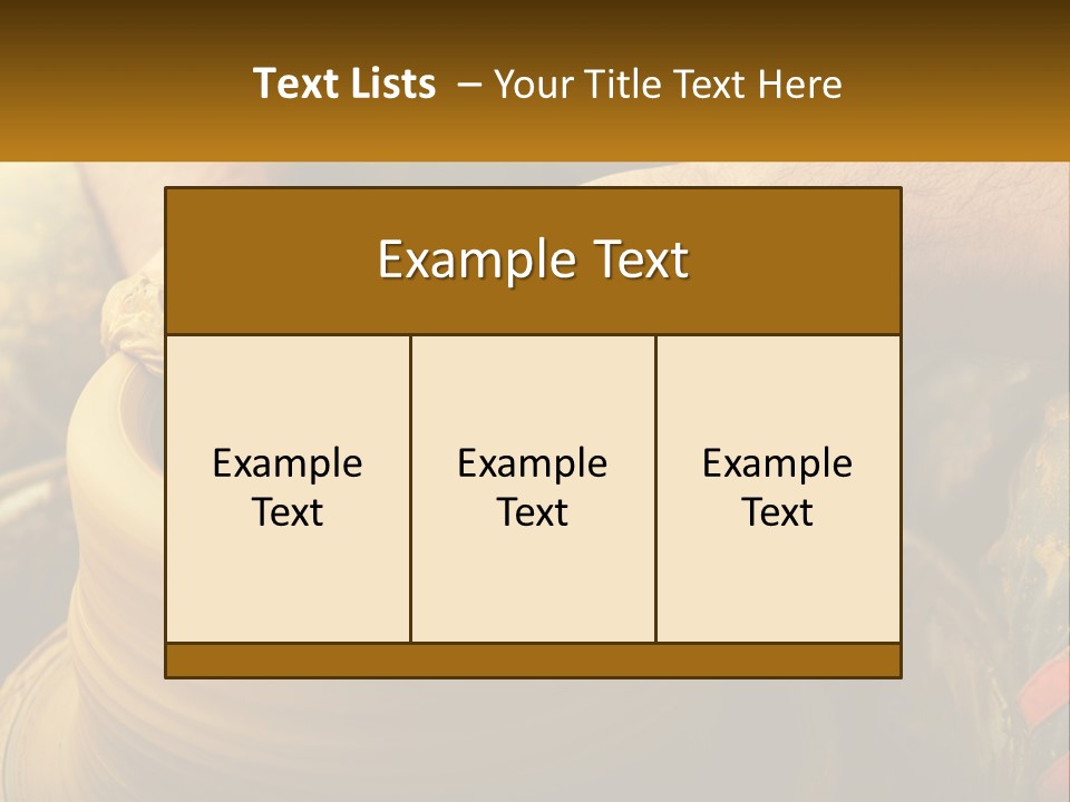A Man Is Making A Pot On A Potter's Wheel PowerPoint Template
