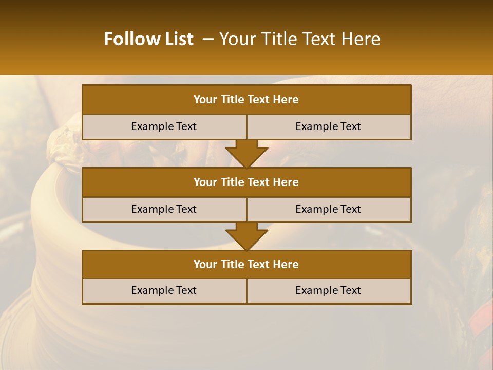 A Man Is Making A Pot On A Potter's Wheel PowerPoint Template