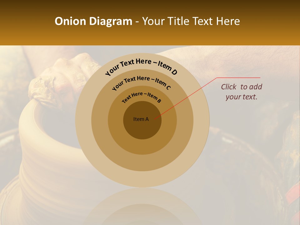 A Man Is Making A Pot On A Potter's Wheel PowerPoint Template