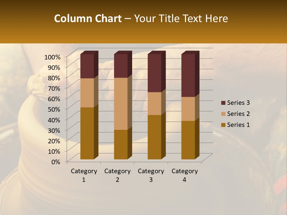 A Man Is Making A Pot On A Potter's Wheel PowerPoint Template