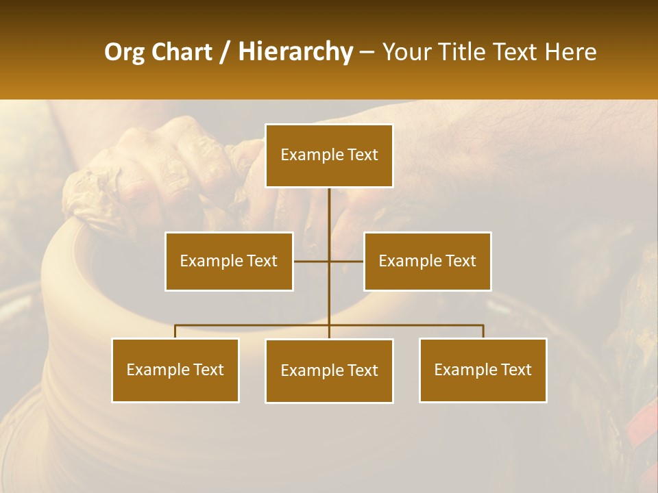A Man Is Making A Pot On A Potter's Wheel PowerPoint Template