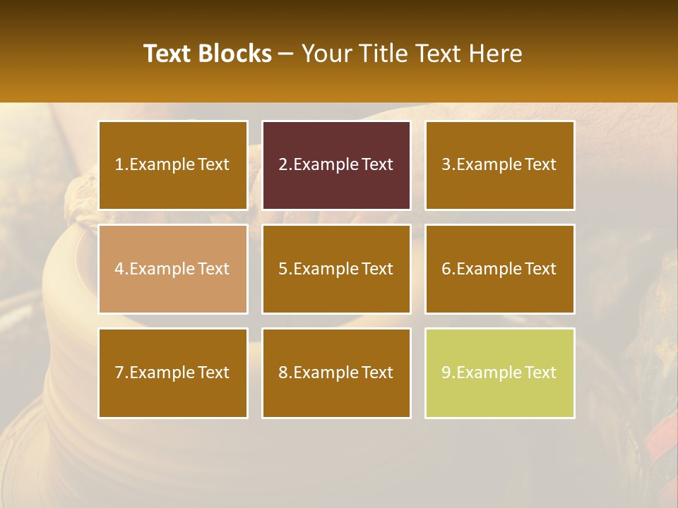 A Man Is Making A Pot On A Potter's Wheel PowerPoint Template