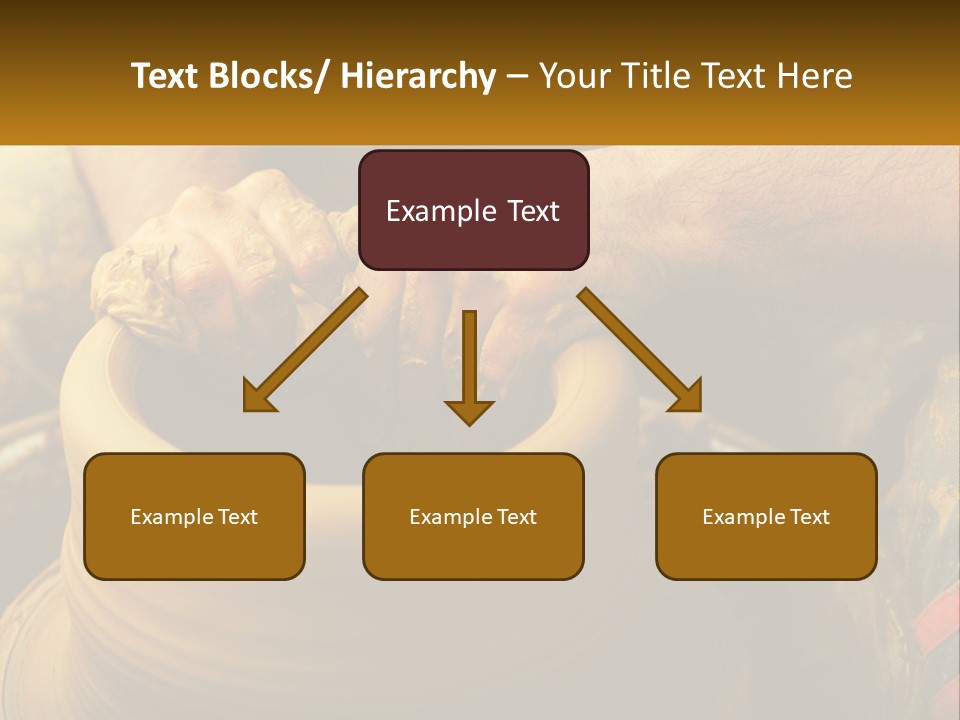 A Man Is Making A Pot On A Potter's Wheel PowerPoint Template