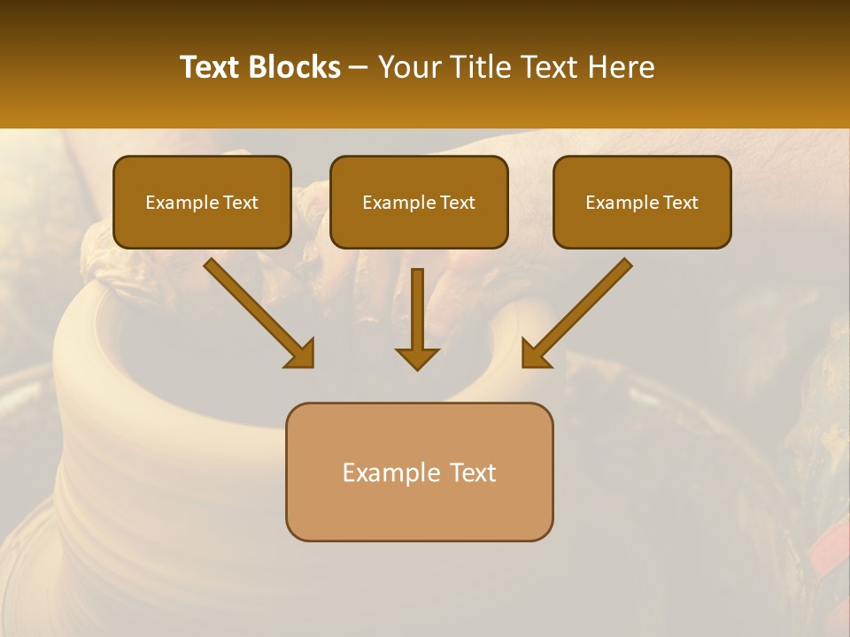 A Man Is Making A Pot On A Potter's Wheel PowerPoint Template