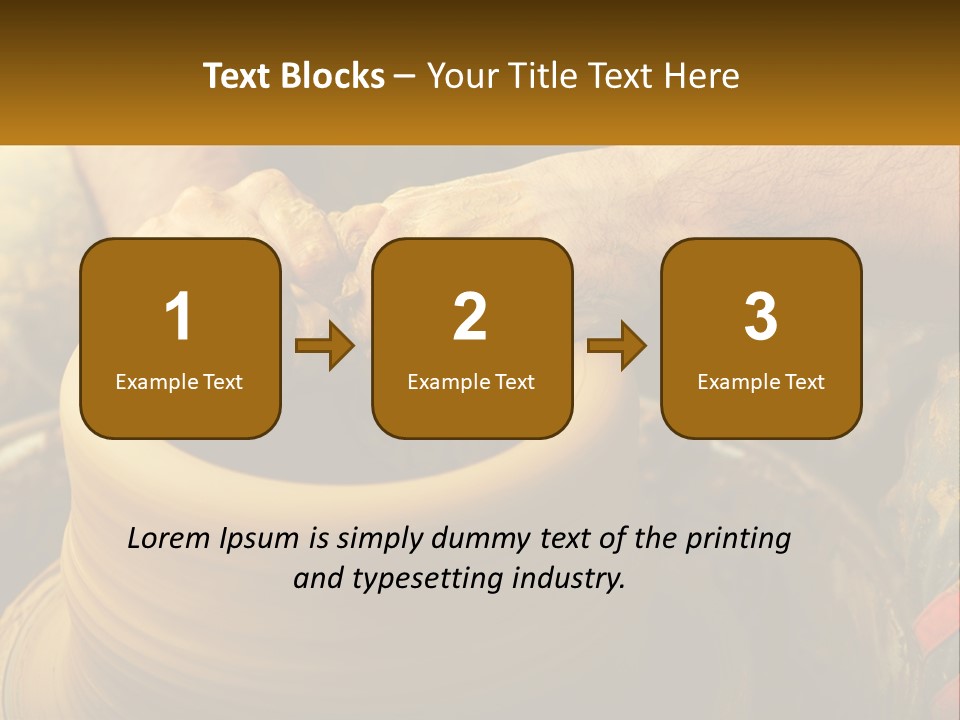 A Man Is Making A Pot On A Potter's Wheel PowerPoint Template