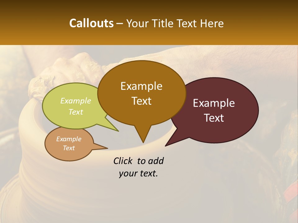 A Man Is Making A Pot On A Potter's Wheel PowerPoint Template