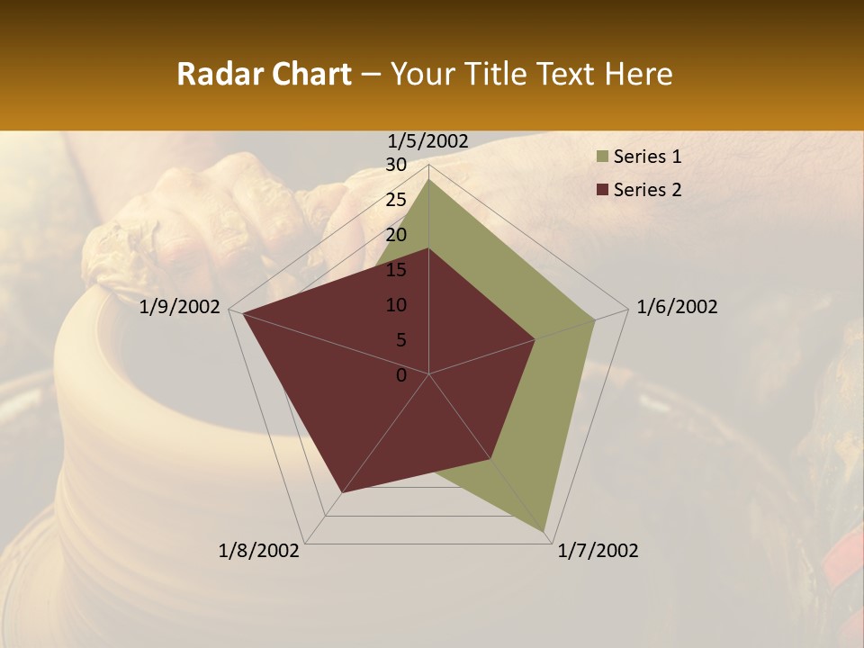 A Man Is Making A Pot On A Potter's Wheel PowerPoint Template