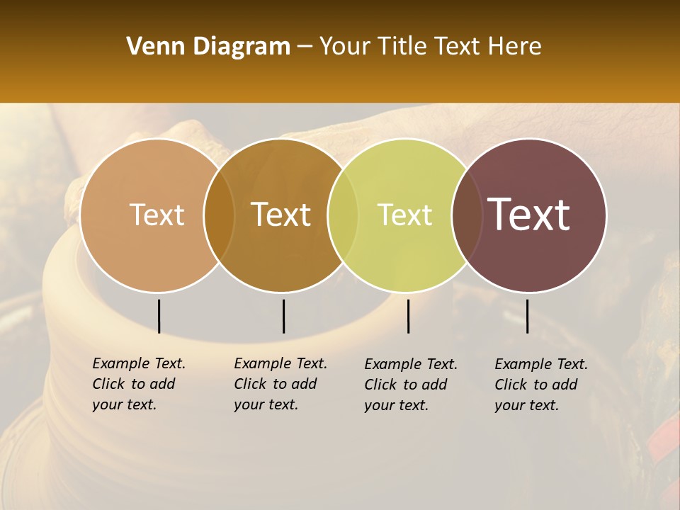 A Man Is Making A Pot On A Potter's Wheel PowerPoint Template