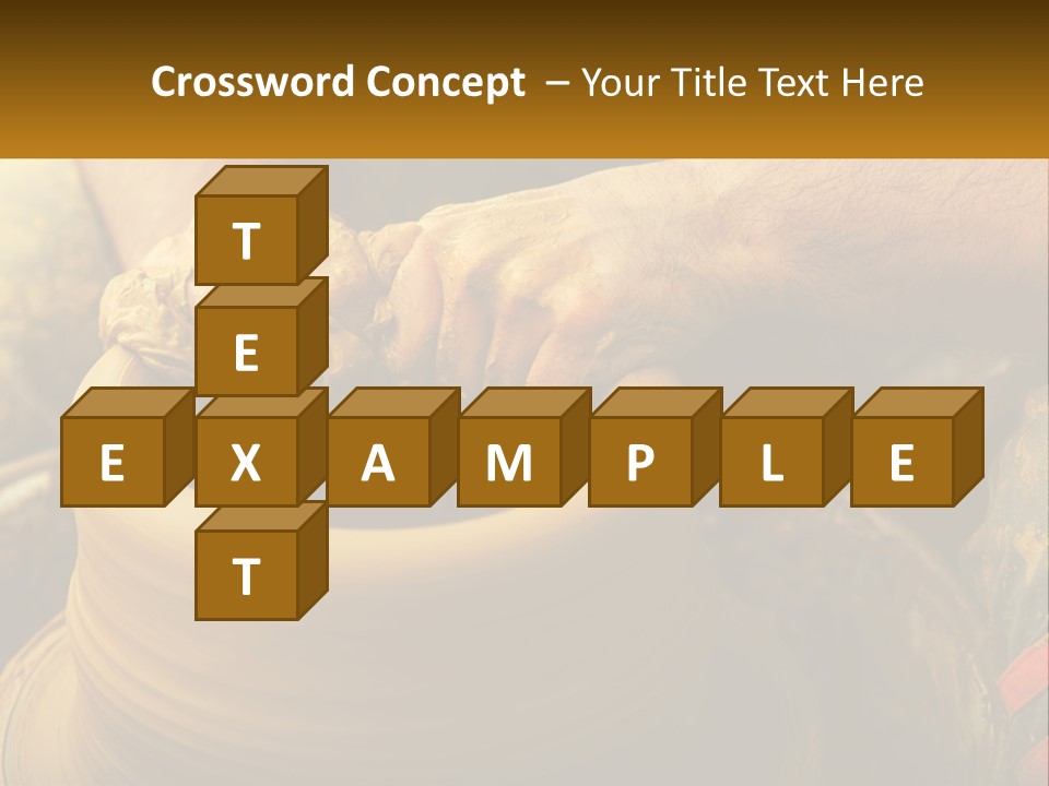 A Man Is Making A Pot On A Potter's Wheel PowerPoint Template