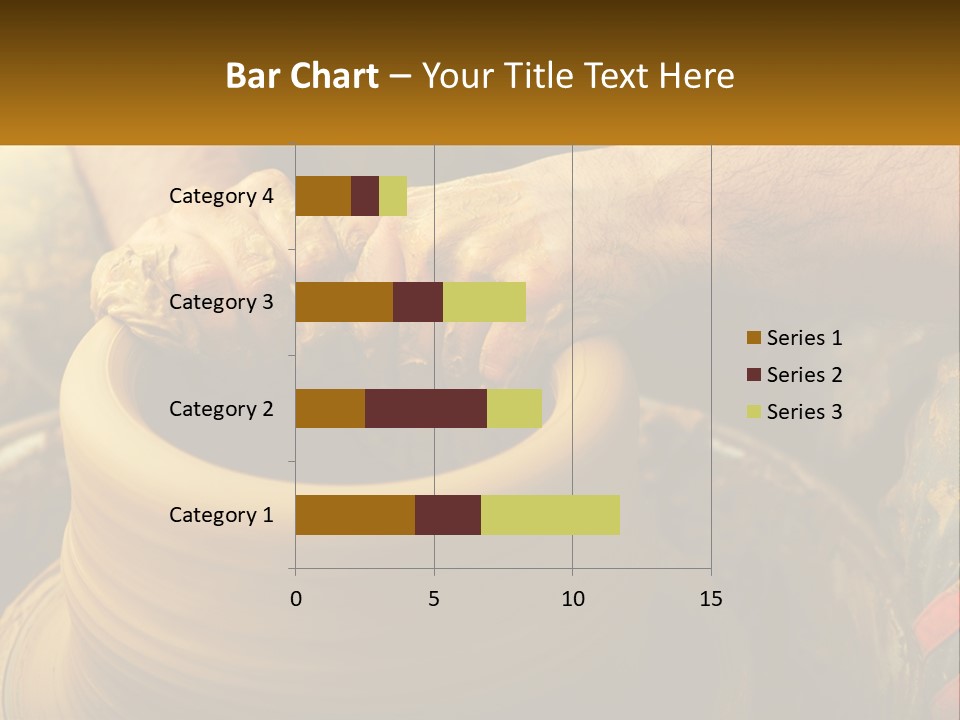 A Man Is Making A Pot On A Potter's Wheel PowerPoint Template
