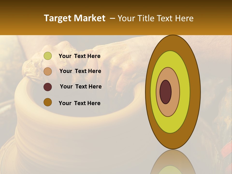 A Man Is Making A Pot On A Potter's Wheel PowerPoint Template