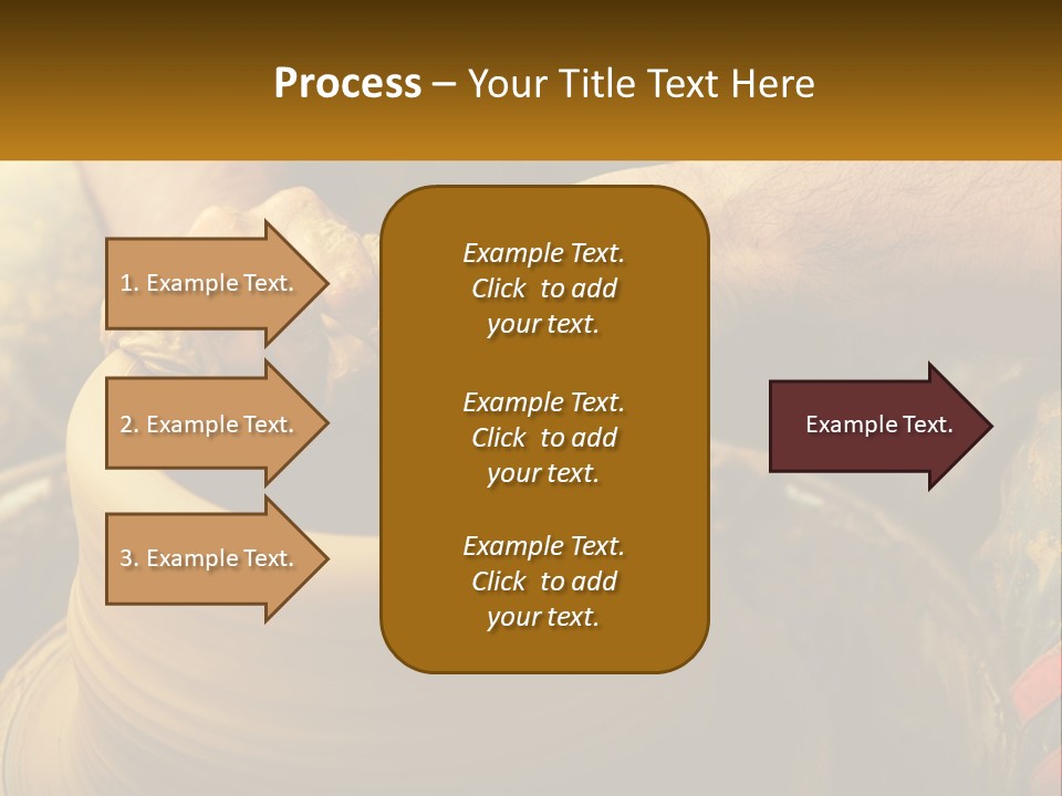A Man Is Making A Pot On A Potter's Wheel PowerPoint Template