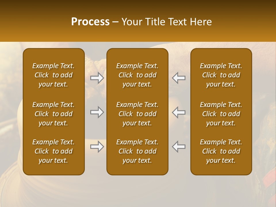 A Man Is Making A Pot On A Potter's Wheel PowerPoint Template