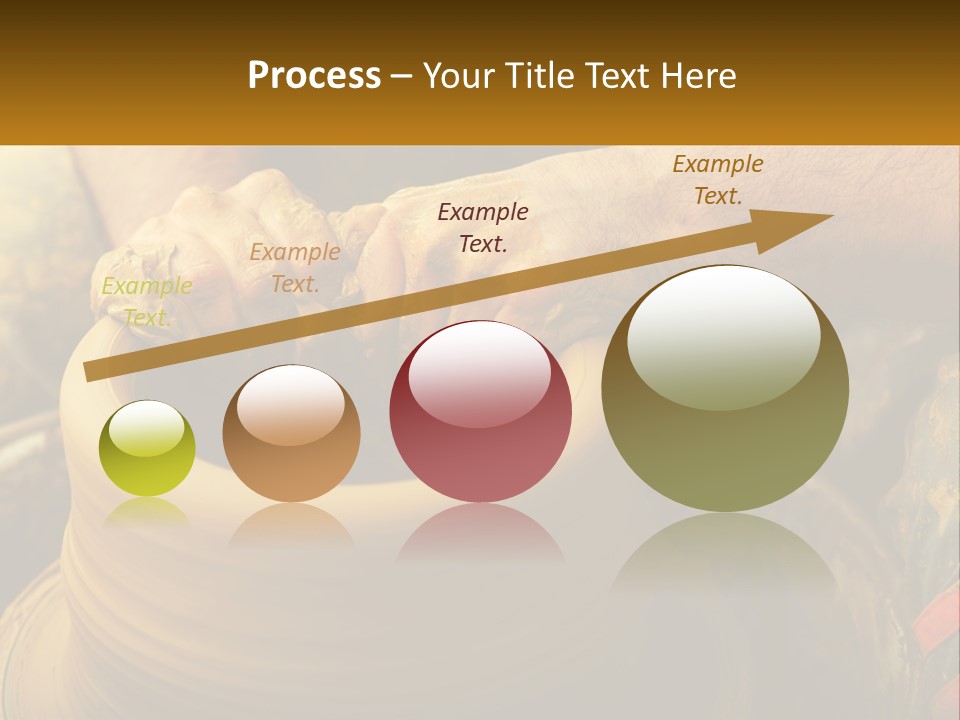 A Man Is Making A Pot On A Potter's Wheel PowerPoint Template