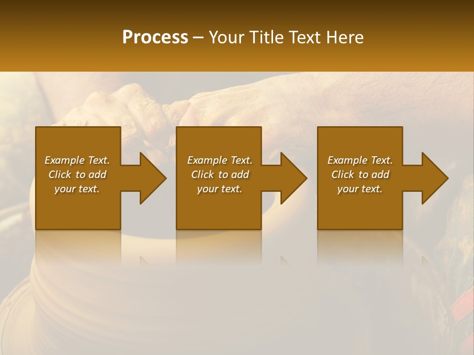 A Man Is Making A Pot On A Potter's Wheel PowerPoint Template