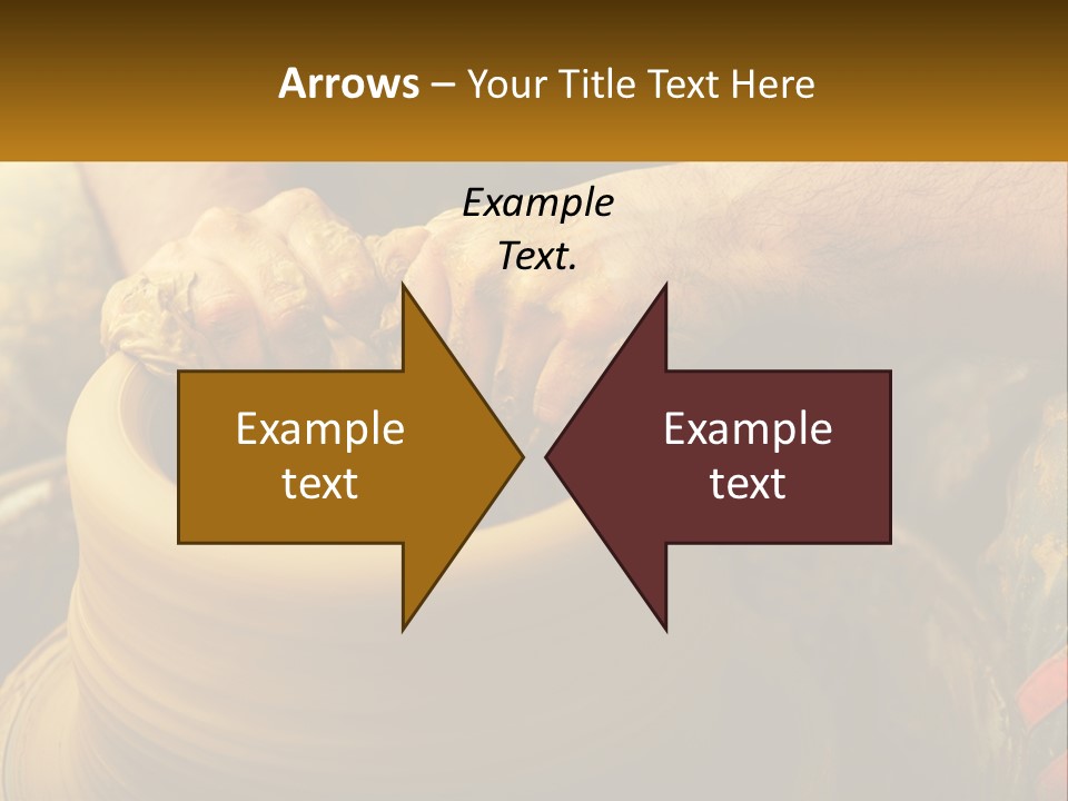 A Man Is Making A Pot On A Potter's Wheel PowerPoint Template
