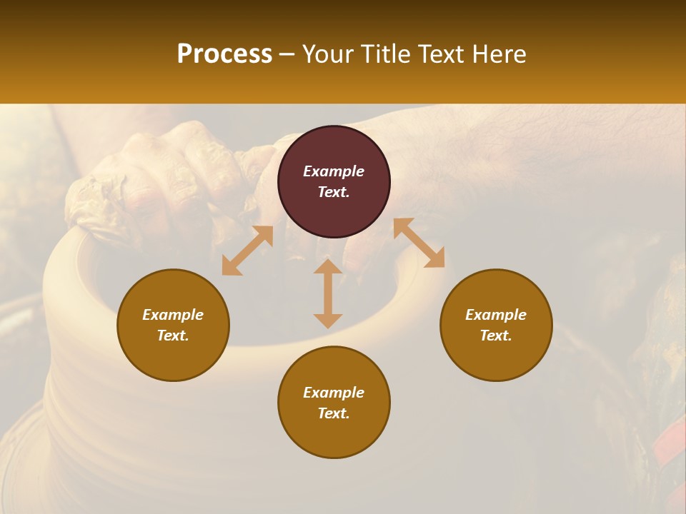 A Man Is Making A Pot On A Potter's Wheel PowerPoint Template